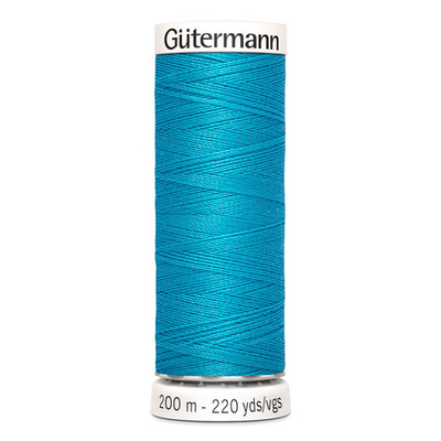 01 Нить Sew-All 100/200 м для всех материалов, 100% полиэстер Gutermann 748277 (736 голубая лагуна)