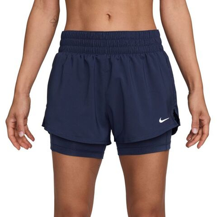 Женские теннисные шорты Nike Dri-Fit One 2-in-1 - midnight navy/reflective silver