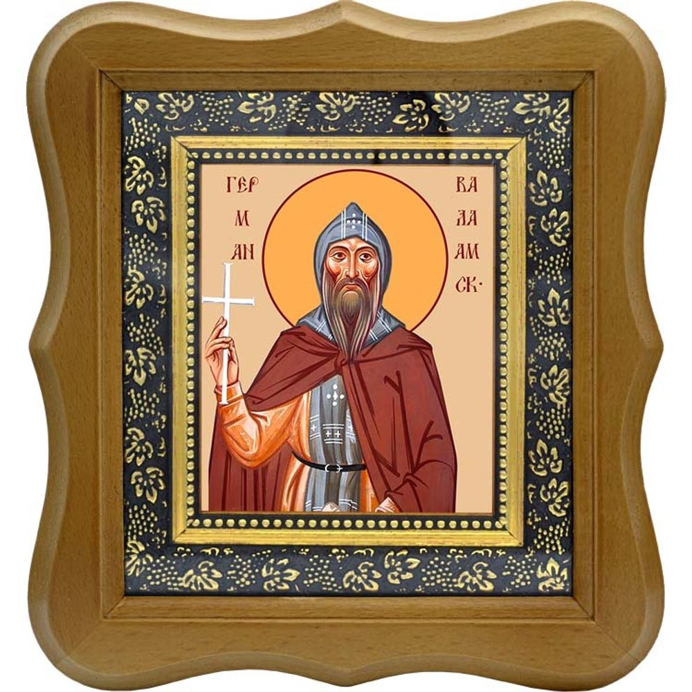 Герман Валаамский преподобный. Икона на холсте.