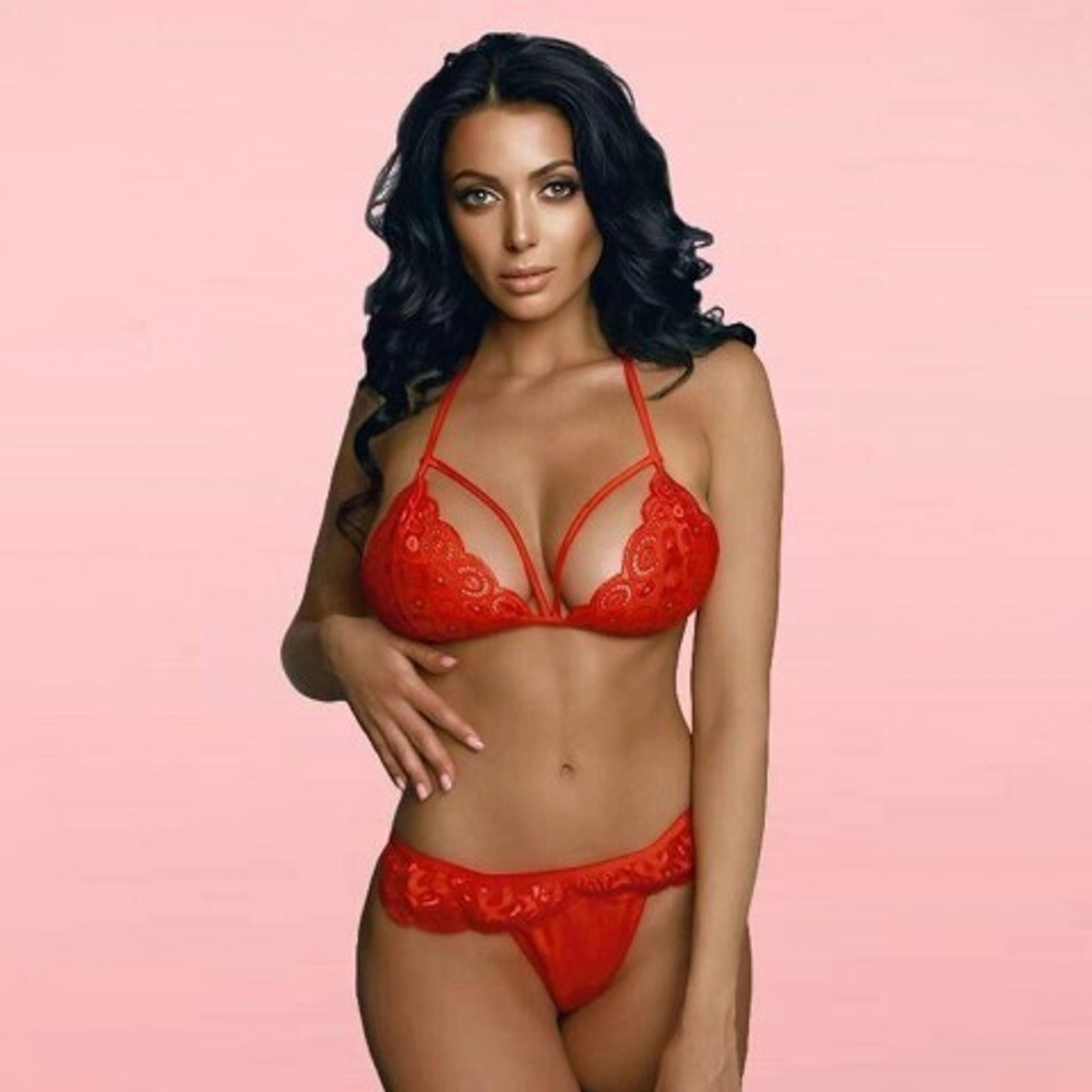 Комплект эротического белья Granada красный  (L/XL)