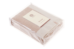 Элитный плед Lux 153 бежевый-белый от Luxberry - Португалия