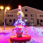 уличные фигуры с подсветкой "Елка из медведей"