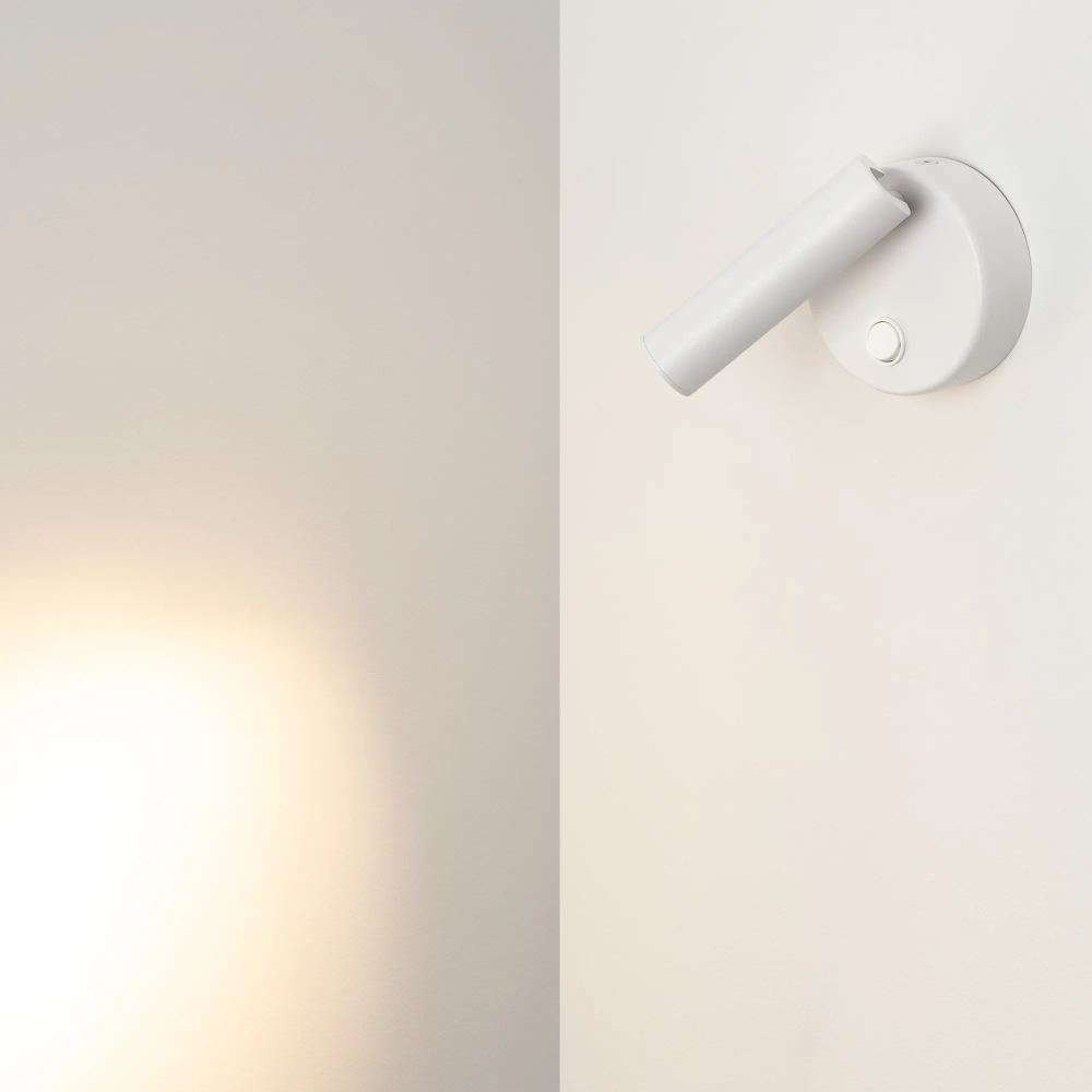 Светильник SP-BED-R90-3W Warm3000 (WH, 20 deg, 230V) (Arlight, IP20 Металл, 3 года) 031393