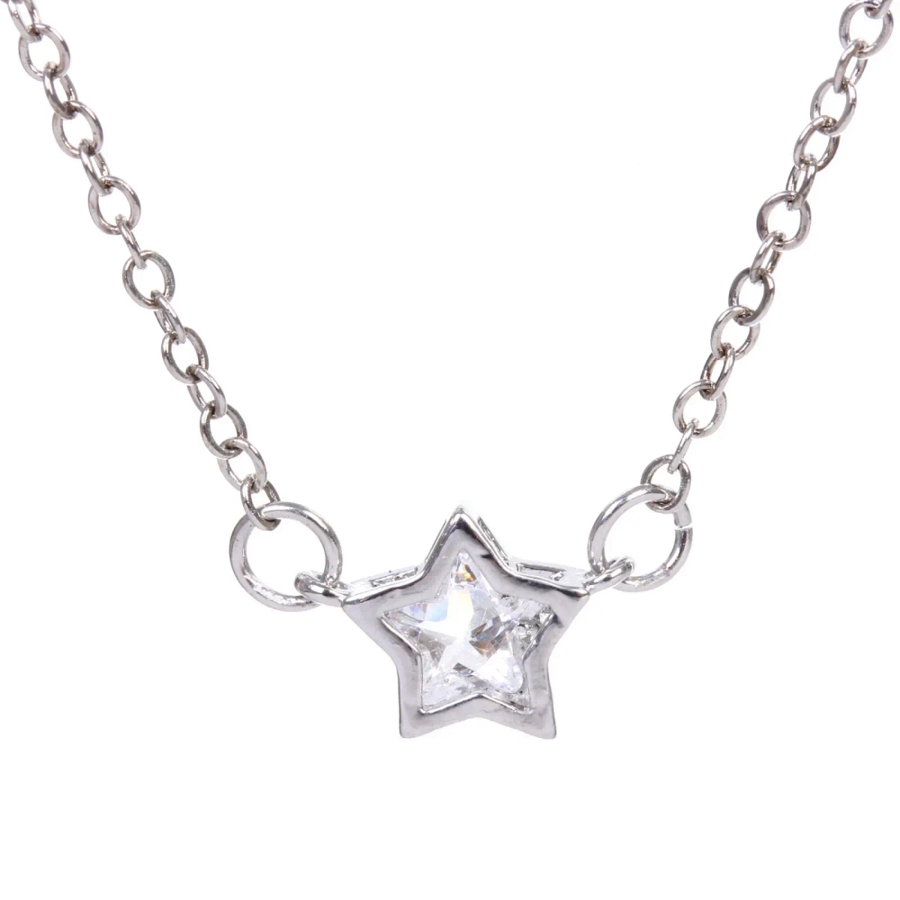 Подвеска из гиппоалергенного сплава со стразами «ЗВЕЗДА», цвет серебро и золото, d-20см/0,7см