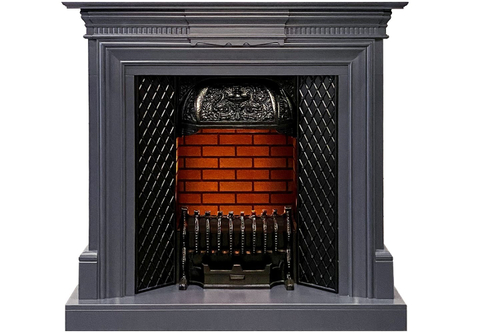 Каминокомплект Chelsea - Серый графит с очагом Cassette 400 LNH-INT PS (без дров)