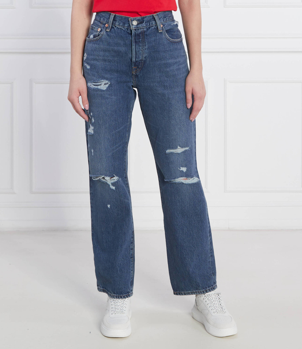 джинсы indigo destructe Levi's - голубой(A1959-0010)