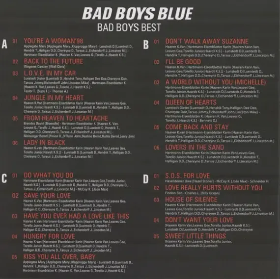 Bad Boys Blue - Bad Boys Best - Transparent 2LP