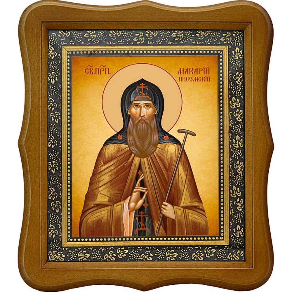 Макарий Писемский преподобный. Икона на холсте.