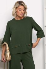 Костюм трикотажный Альберта (темно-зеленый) К14342-10М LT Collection