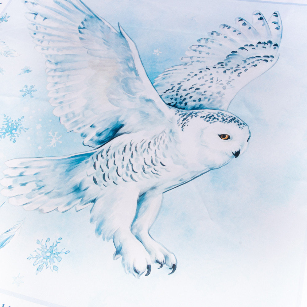 Шейный платок «Полет совы», 70×70 см