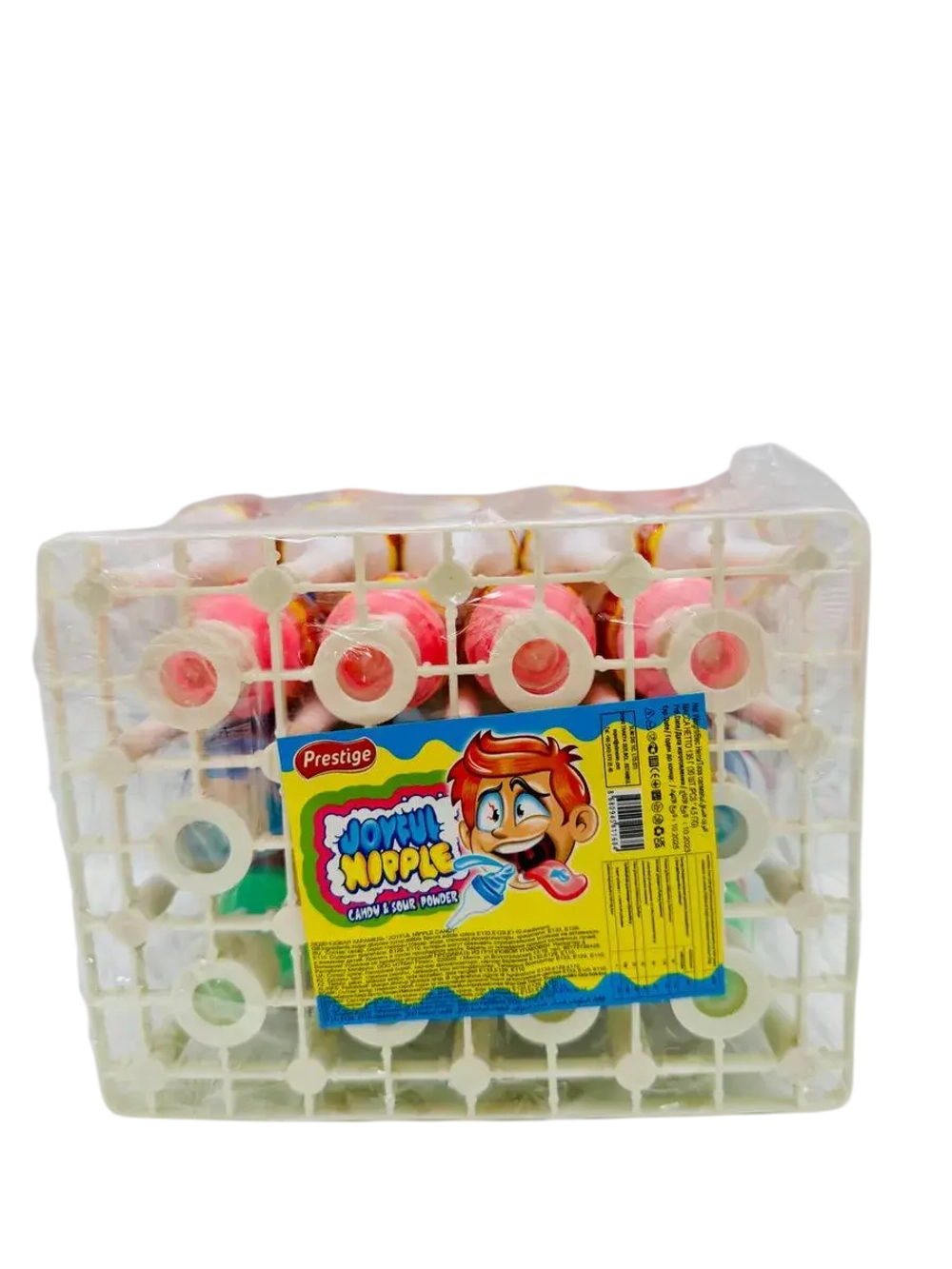 Леденцовая карамель детская бутылка с кислой пудрой