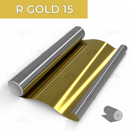 Пленка зеркальная R GOLD 15 LUXFIL , рулон (размер 1,524x30м.)