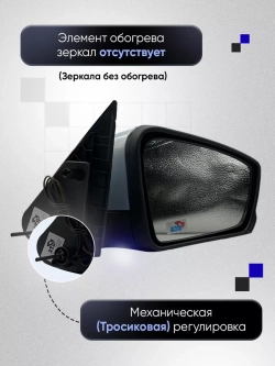 Зеркала Гранта Калина 1, 2 Датсун Механика Без обогрева
