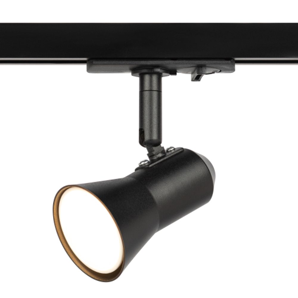 Трековый светильник однофазный ЭРА TR37-GU10 BK под лампу GU10 черный