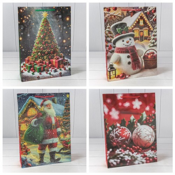 
          Пакет подарочный 33 х 45 х 11 см Набор 4 шт "Микс" (Микс)