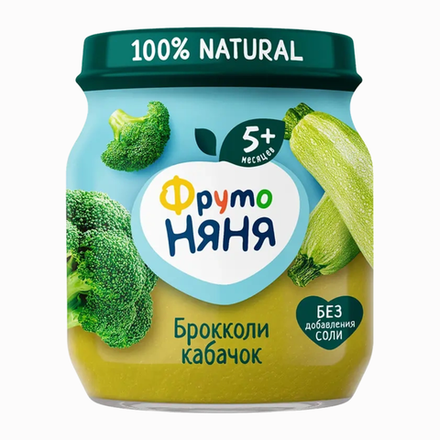 Пюре Фруто Няня Брокколи и кабачок 100 гр