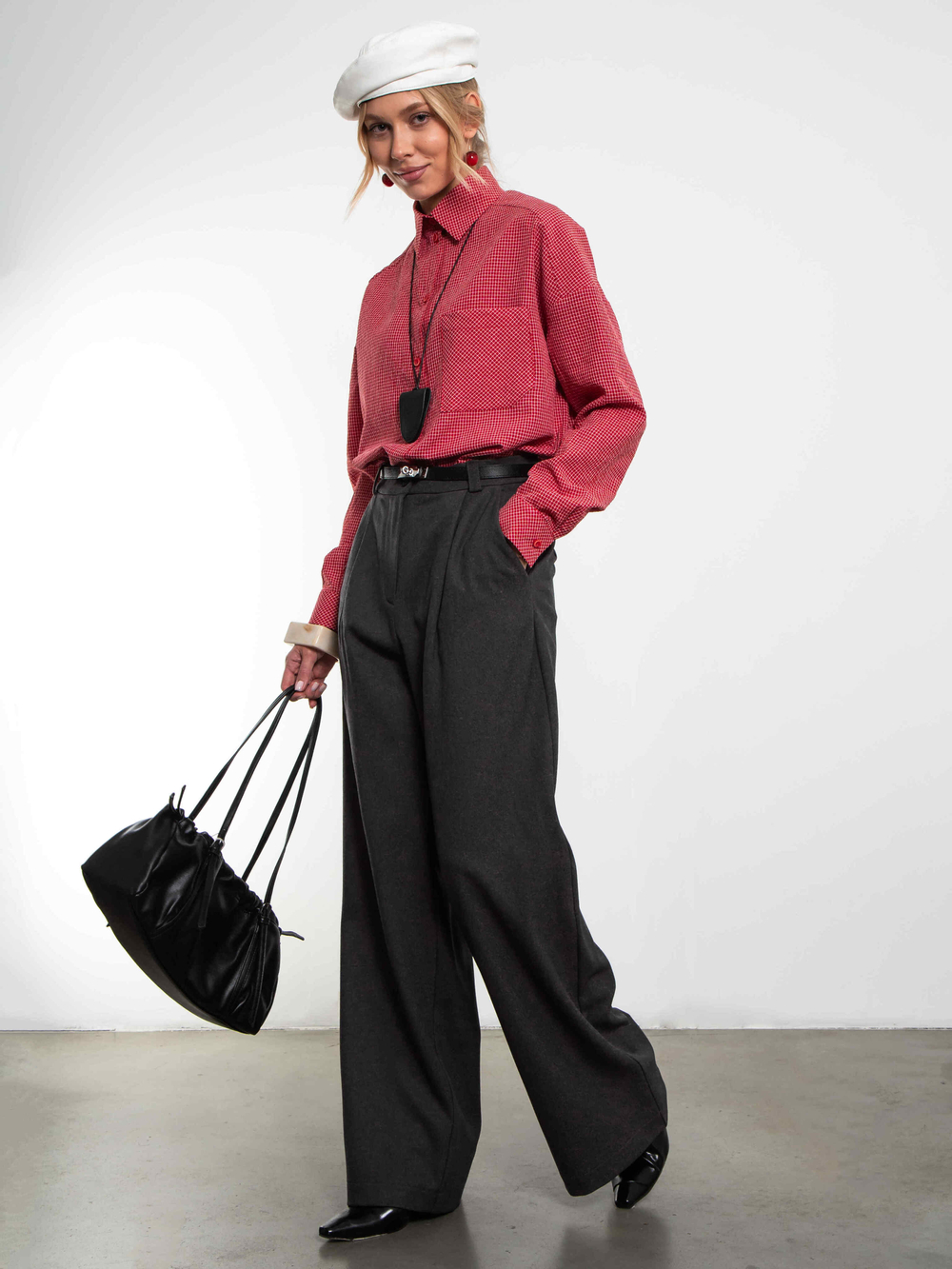 Брюки палаццо Basic (графит)