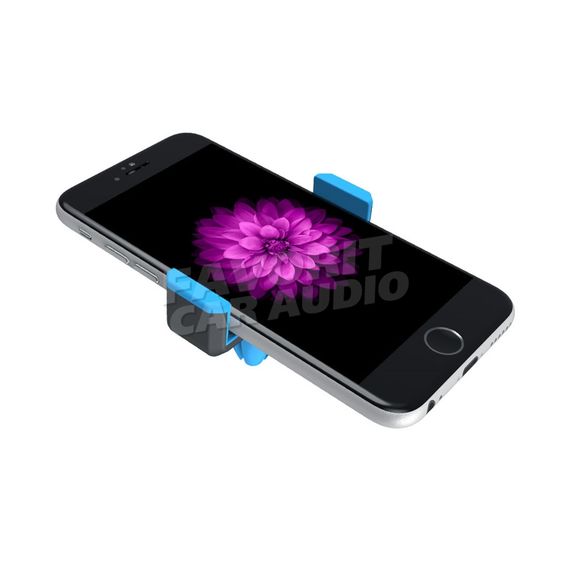 Держатель HOCO CPH01 металл воздуховод шарнир магнит черный/голубой