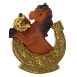 GAEM Магнит "Лошадка с подковой", L4,5 W1,5 H5,5 см, 6в.