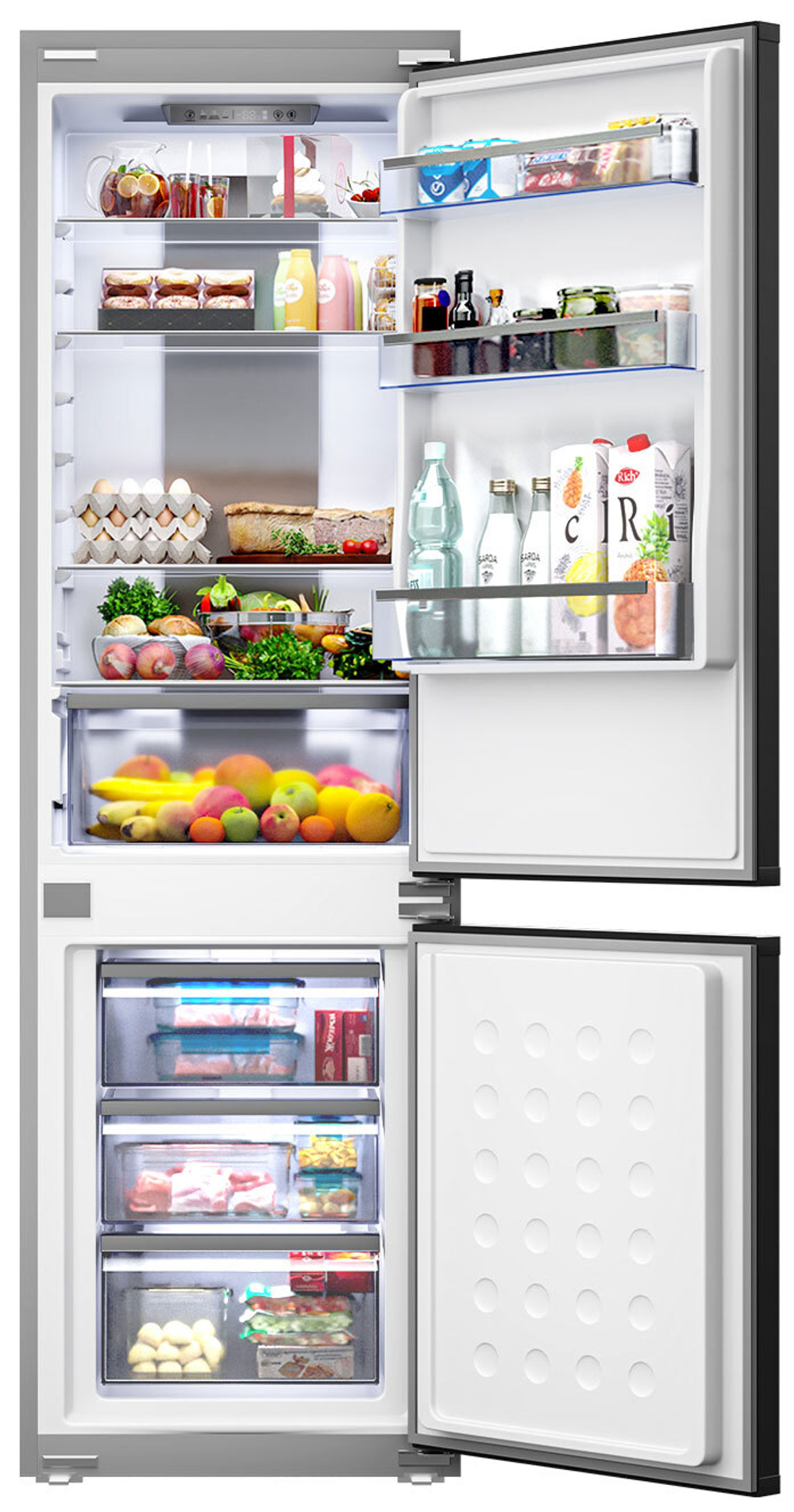 Встраиваемый двухкамерный холодильник LEX LBI177.3D