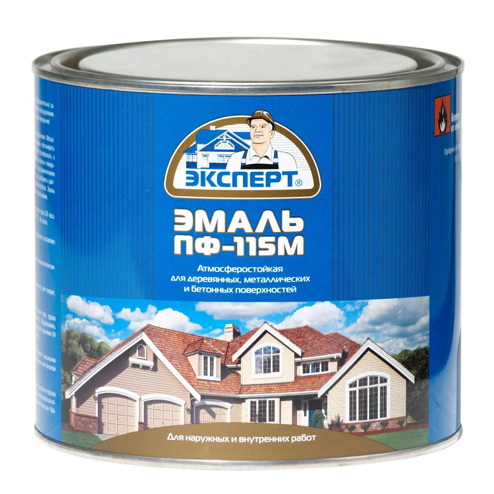 Эмаль ПФ-115М Эксперт бел.матовая (1,9кг)