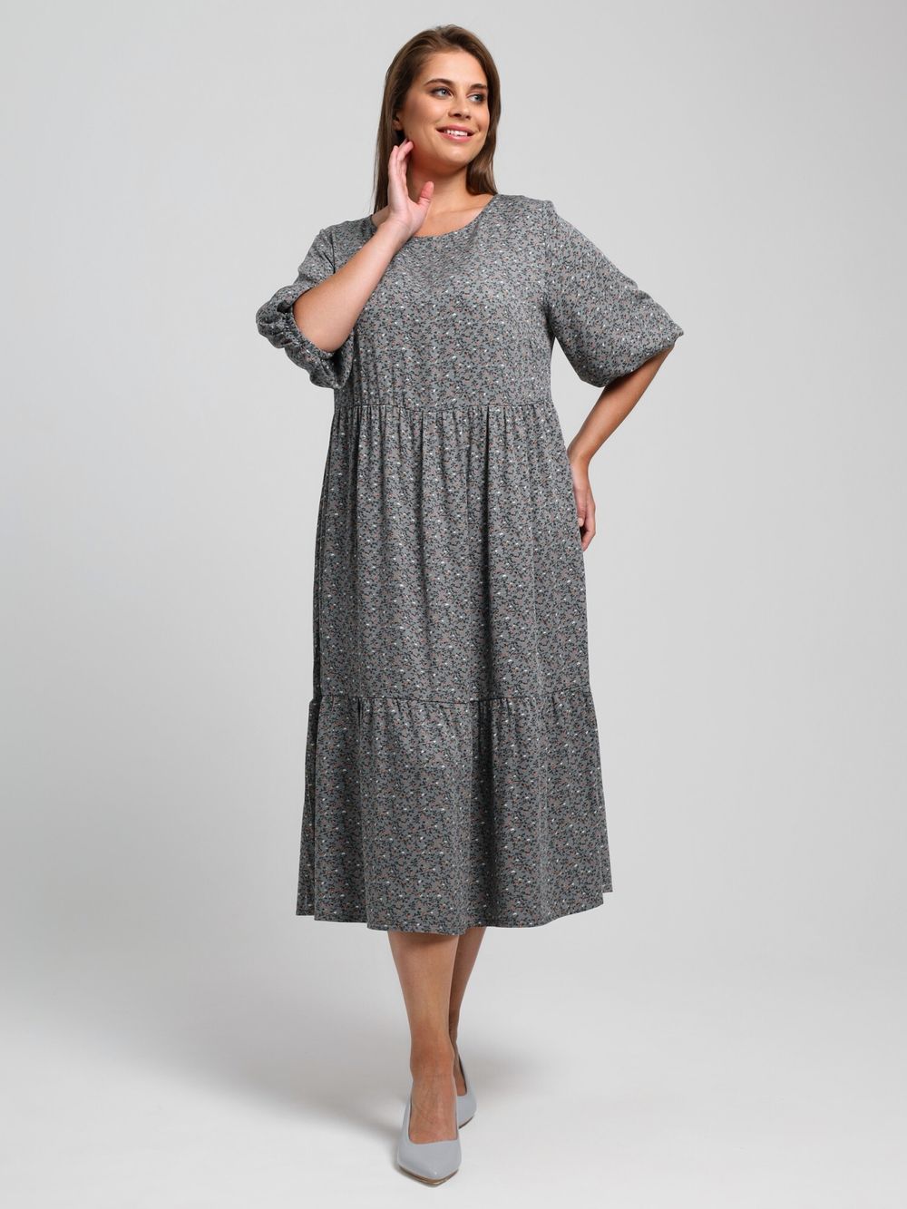 Платье Авантаж Виотекс СЕРЫЙ
