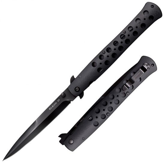Складной нож Cold Steel 26C6 Ti-Lite 6 G10 Handle c клинком из стали CPM-S35VN, рукоять G10