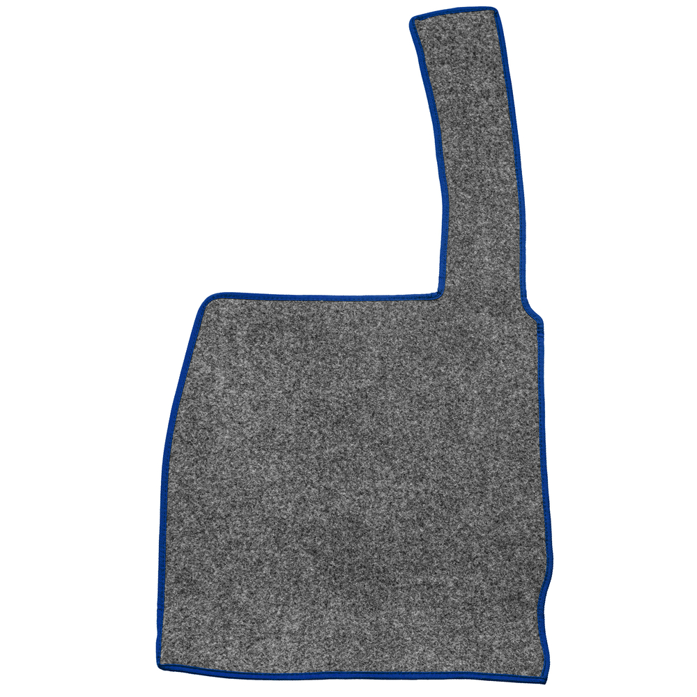 Ковры SHACMAN F3000 (экокожа, синий, синий кант, желтая вышивка)