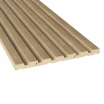 Стеновая реечная панель Альберо, Эко-шпон Дуб натуральный, 120*16*2750 мм