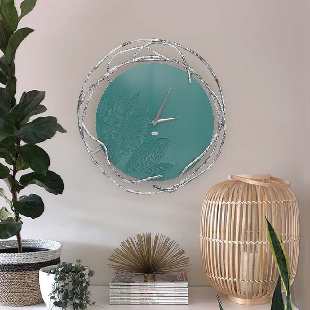 Часы настенные Арт Колор Пастельно-синий Сильвер