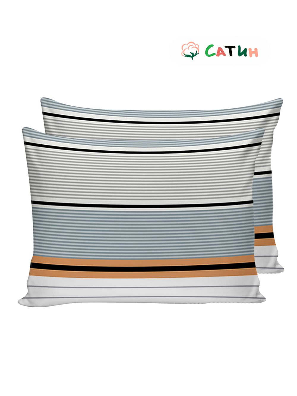 Постельное белье Milky Garden "Alaska/Alaska (компаньон)" 2-спальный  Наволочка 50х70 см 2 шт  Простынь  240х215 см  Пододеяльник 175х215 см