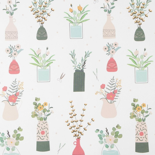 Бумага упаковочная крафтовая «Гербарий», 70 × 100 см