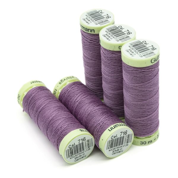 Нитки отделочные Gutermann Top Stitch 30 (30 метров), 5 кат. | 716 сиренево-розовый
