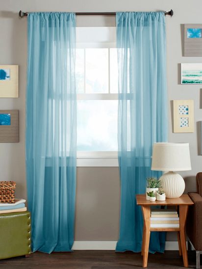 Шторы вуаль Nouvelle-2 (Aqua Blue)