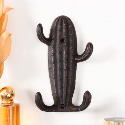 Крючки декоративные чугун "Кактус" 18х10,5х3,2 см 9912857