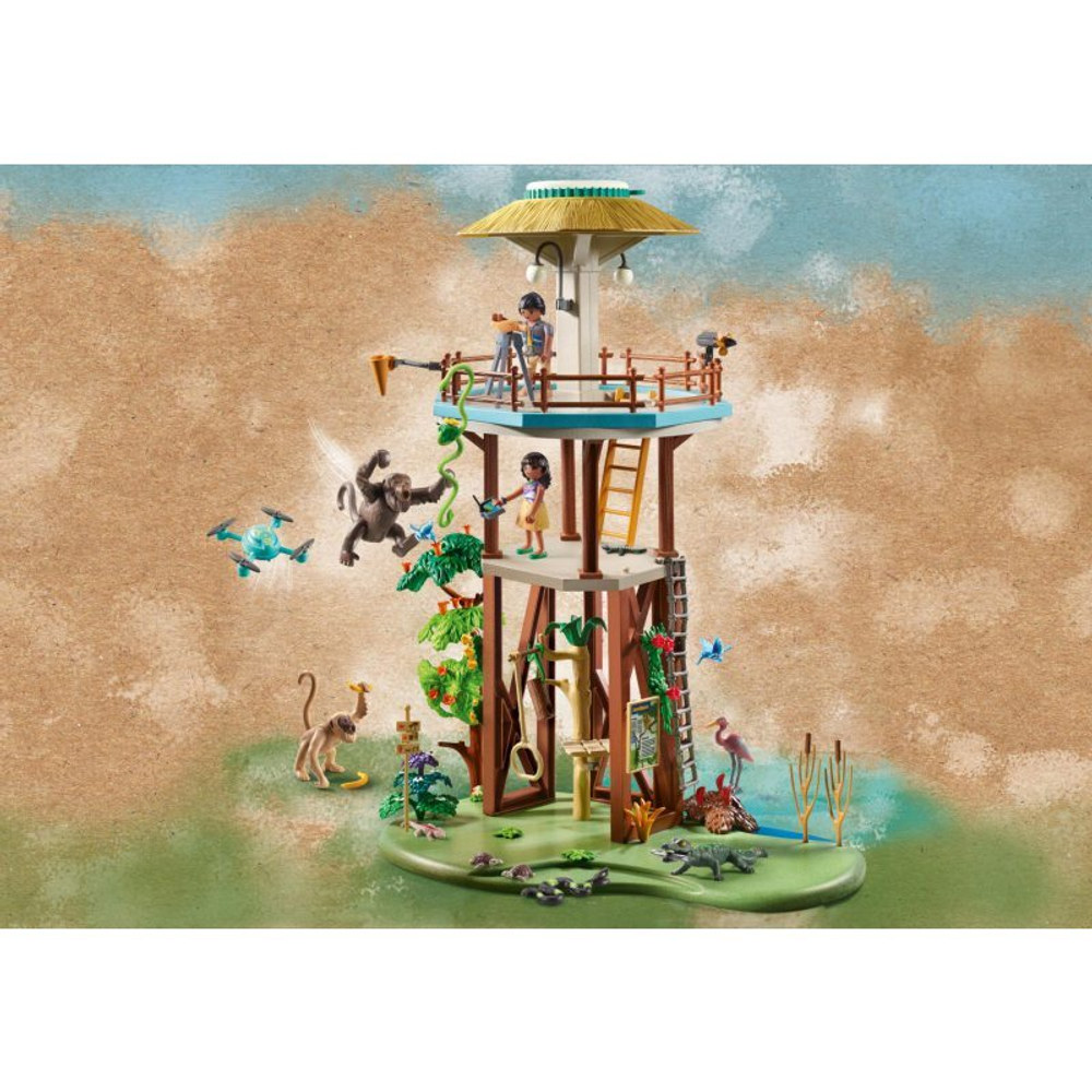 Playmobil - исследовательская башня Wiltopia с компасом 71008