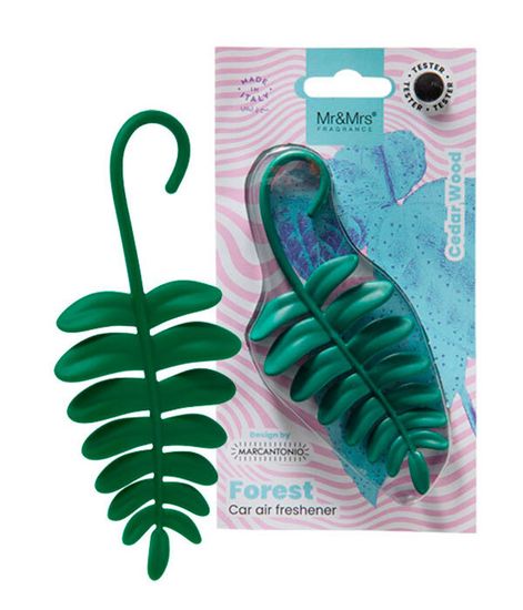 Аромадекор для автомобиля и дома FOREST FERN ЛИСТИК (кедр) в блистере, Mr&Mrs Fragrance