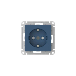 ATLASDESIGN РОЗЕТКА с заземлением со шторками, 16А, механизм, быстрозажим. клем., АКВАМАРИН