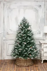 Искусственная елка Амелия заснеженная 150 см., 100% литая хвоя, ЕлкиТорг (163150)