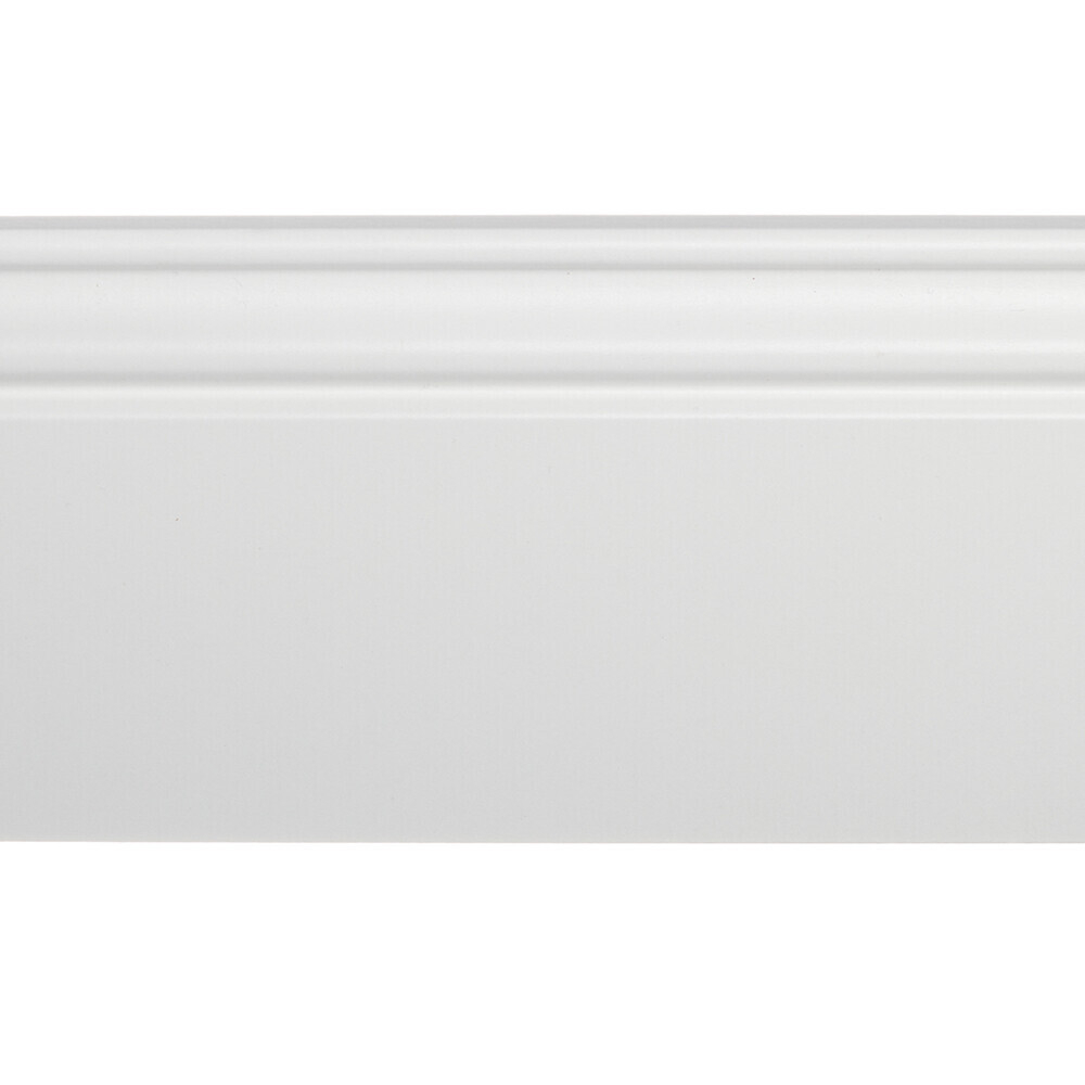 Плинтус МДФ Cosca Décor AP10 белый 100х16х2400 мм под покраску фигурный