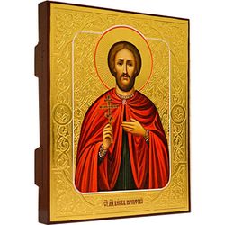 Святой Виктор. Рукописная икона