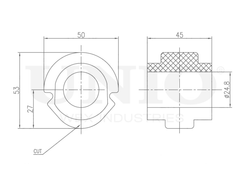 Втулка переднего стабилизатора UNIO RMP-10028