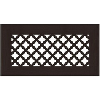 Вентиляционная решетка под подоконник и столешницу стальная плоская DECOR/плоская/ЧС/2 мм