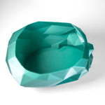 Череп-Ваза для конфет/карандашей, полигональная, 3D печать, зелёная