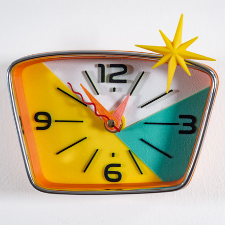 Настенные мини-часы Camper Starburst 15×12 см — для автодома, кемпера и яхты