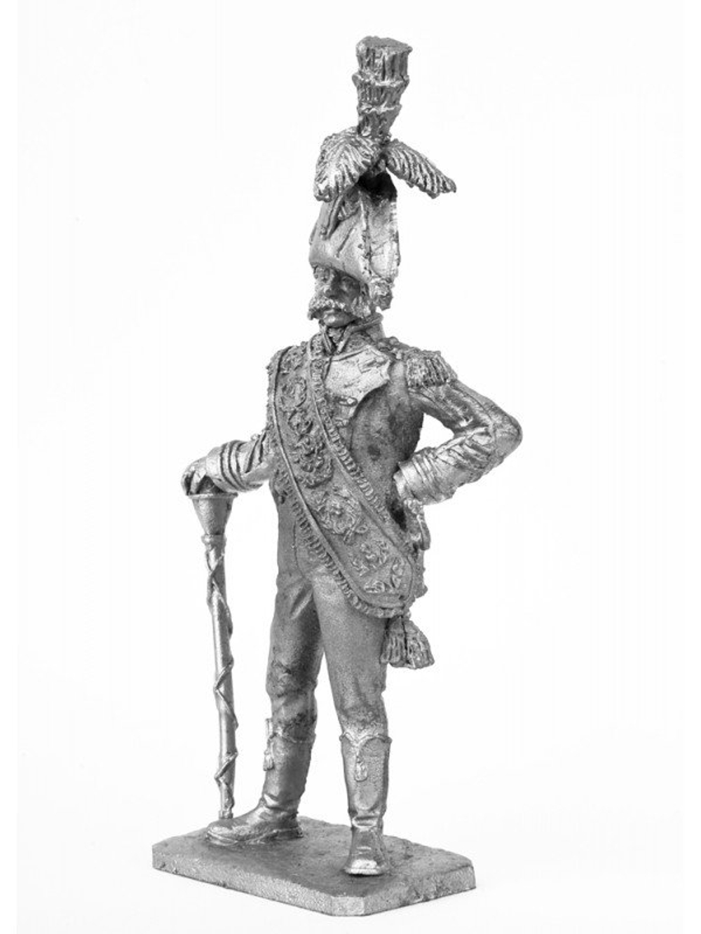 Оловянный солдатик Тамбур мажор испанского гренадерского полка 1806 год