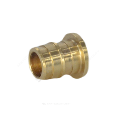 Заглушка для PE-X труб радиальная латунь Дн 25 РОС