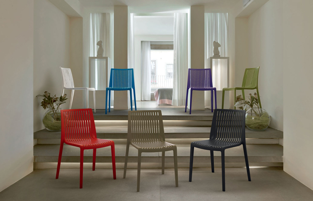 Стул пластиковый Papatya Cool, синий