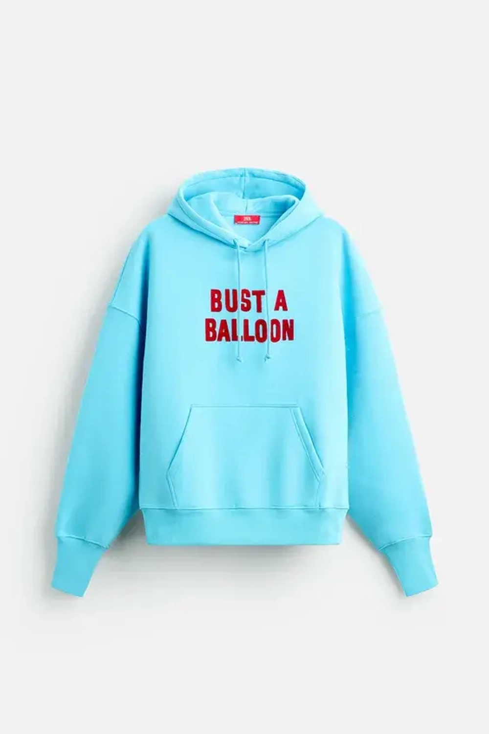 ZARA X HARRY LAMBERT ТОЛСТОВКА С КАПЮШОНОМ, СИНИЙ