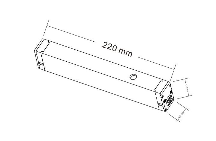 Адаптер для шинопровода Crystal Lux CLT 0.205 08 BL